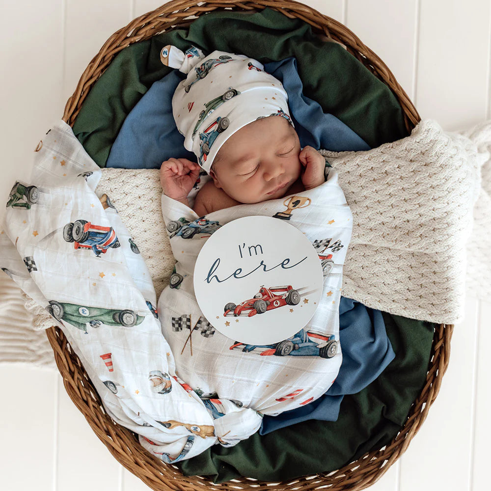 Little Racers Organic Muslin Wrap