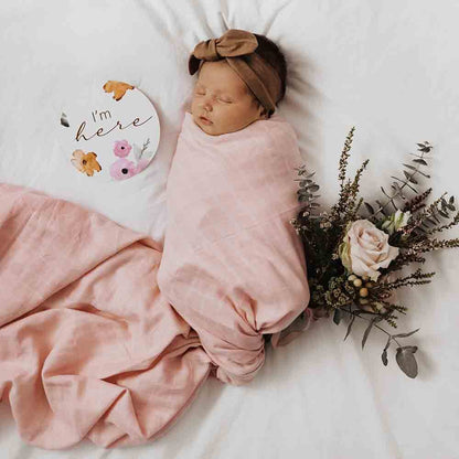 Musk Pink Organic Muslin Wrap