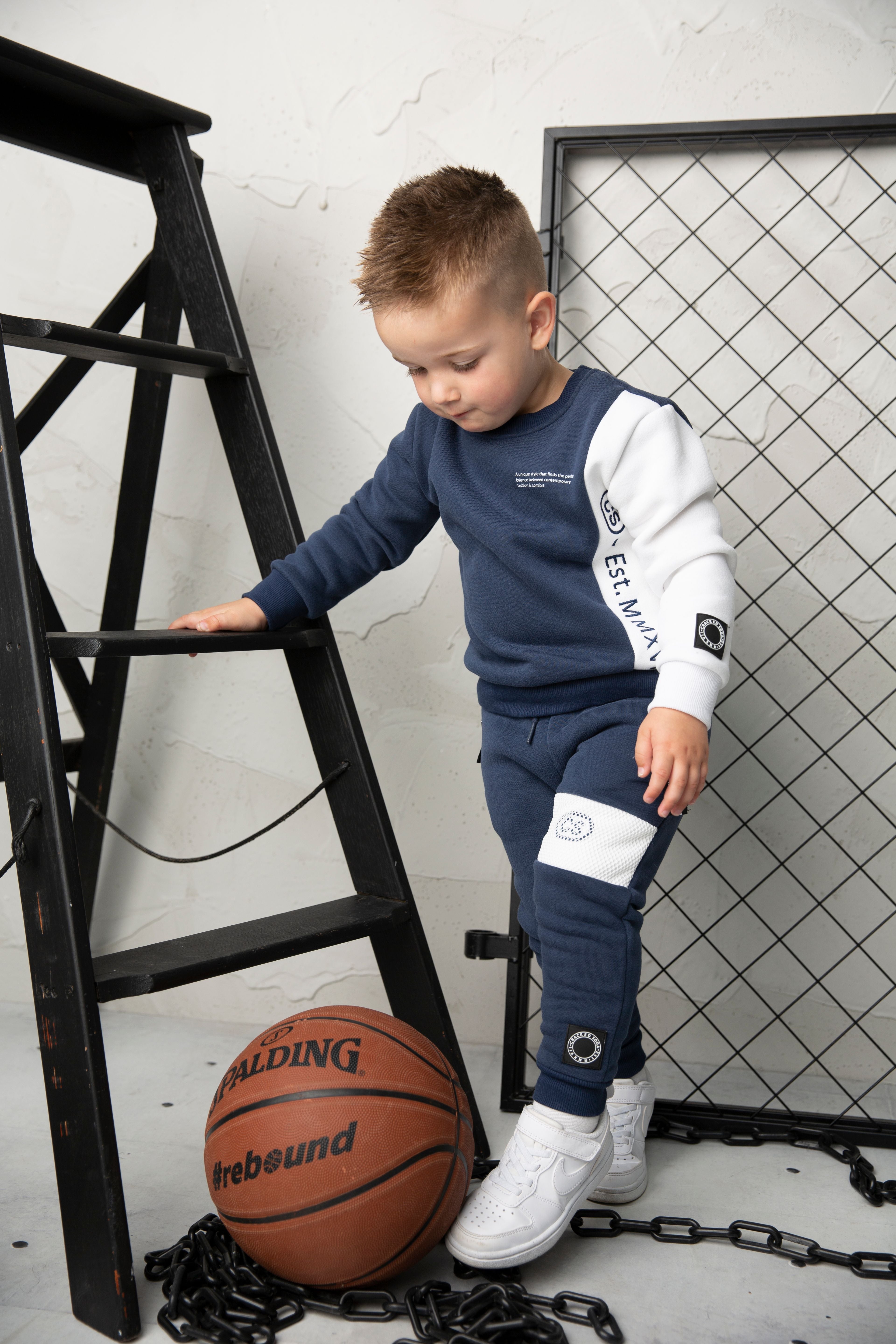 Archie Zip Trackpants - Navy