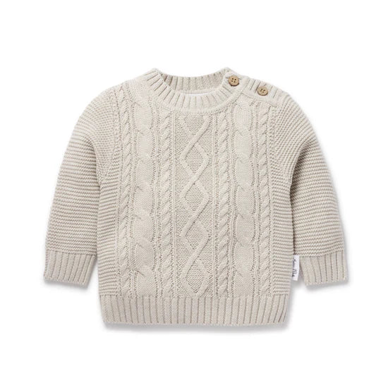 OAT CABLE KNIT JUMPER