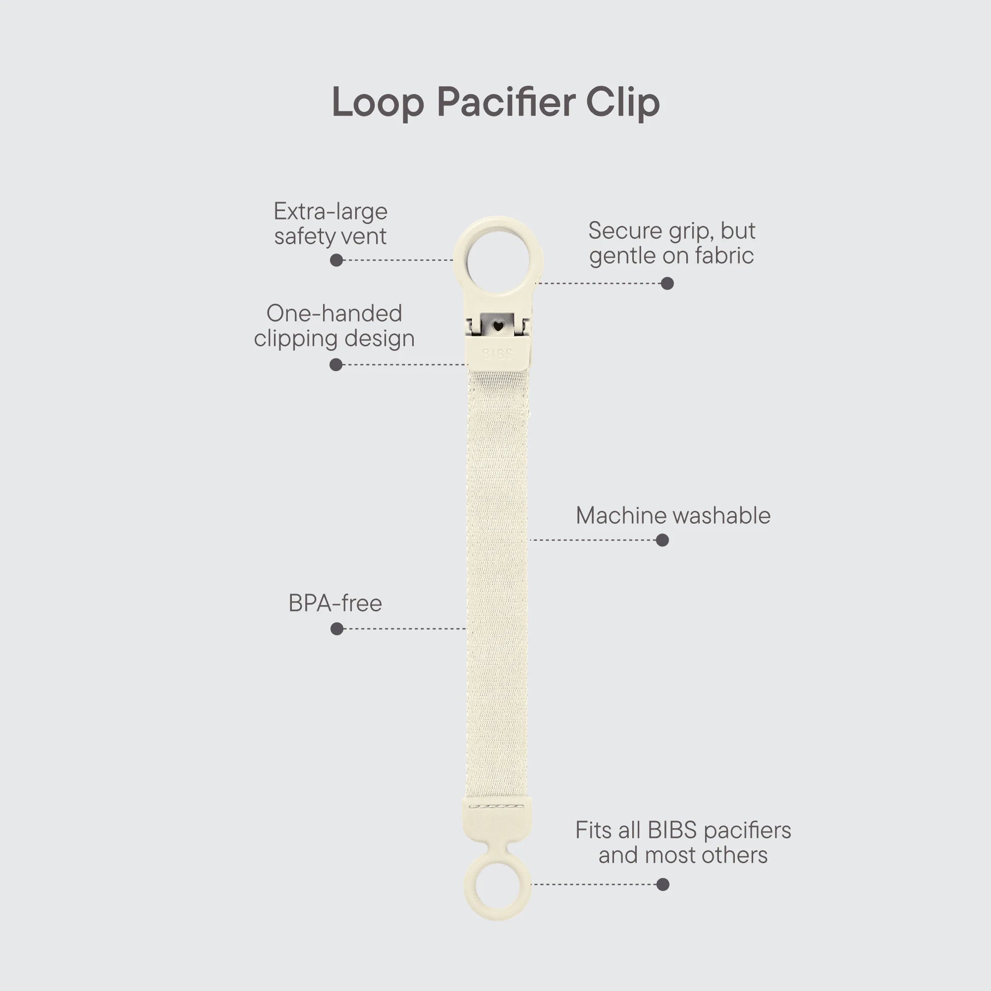 Pacifier Clip Loop - Assorted