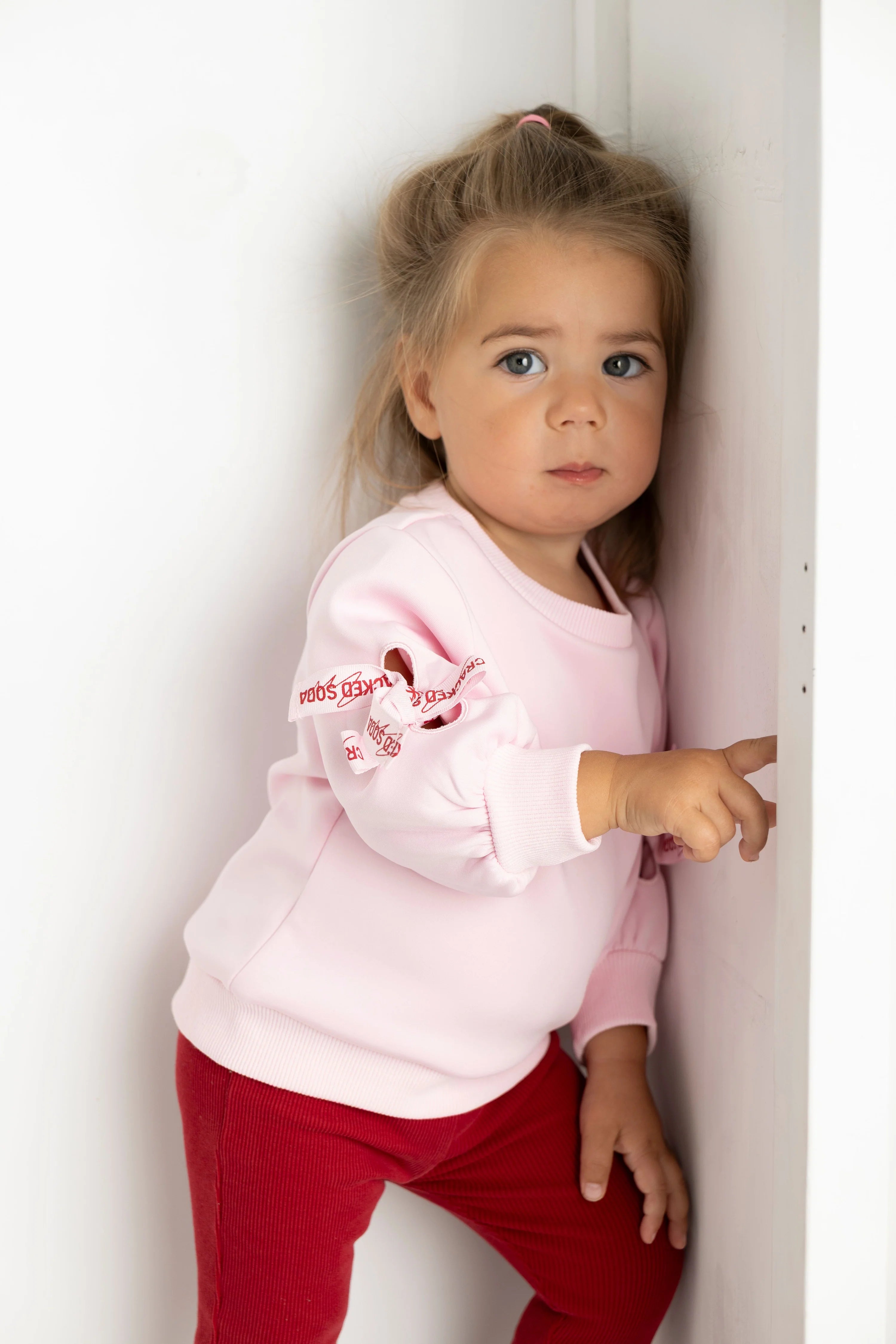 Scarlett Bow Crew - Pink