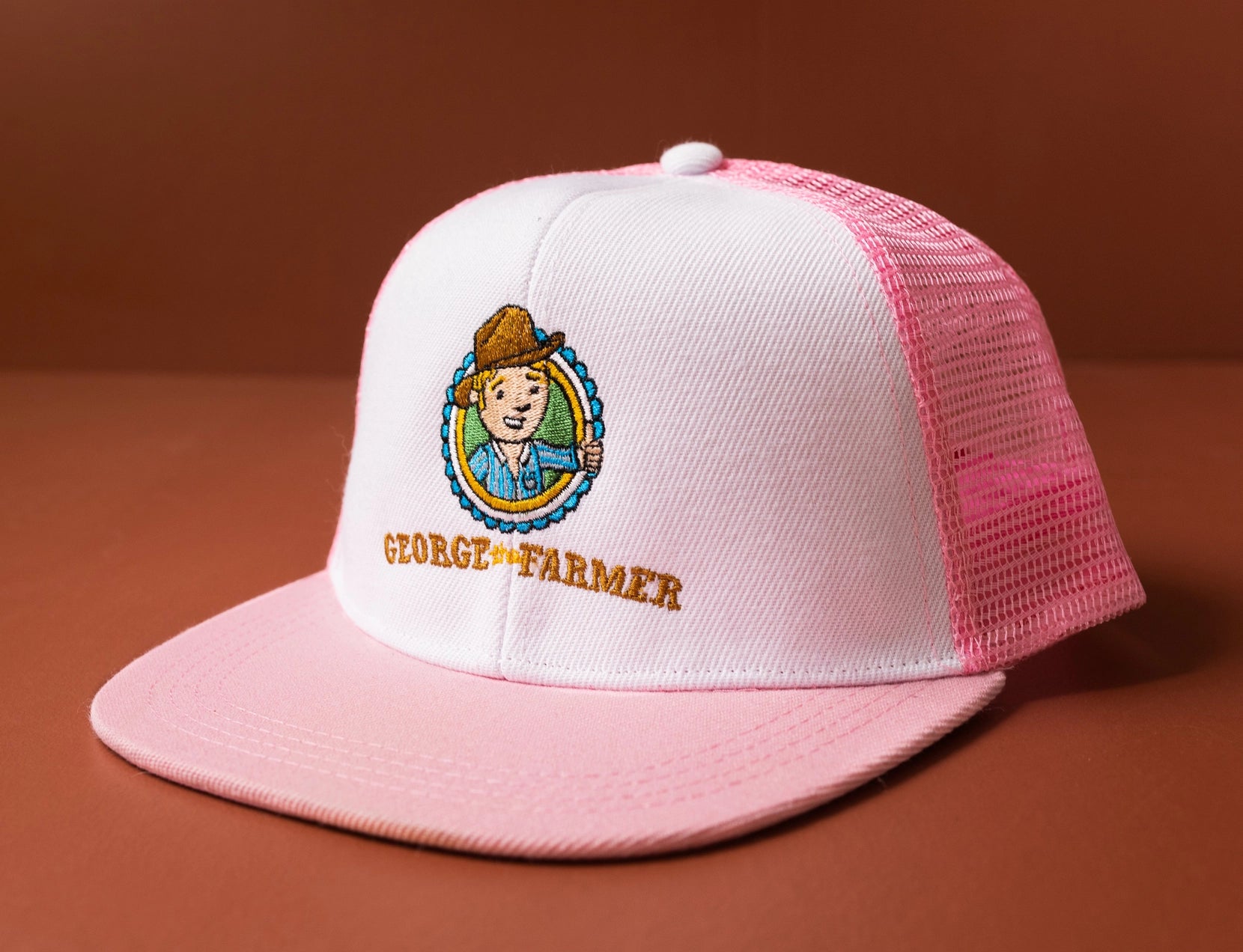 High Contrast Embroidered Trucker Cap - Assorted