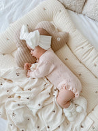 Pointelle Frill Romper - Baby Pink