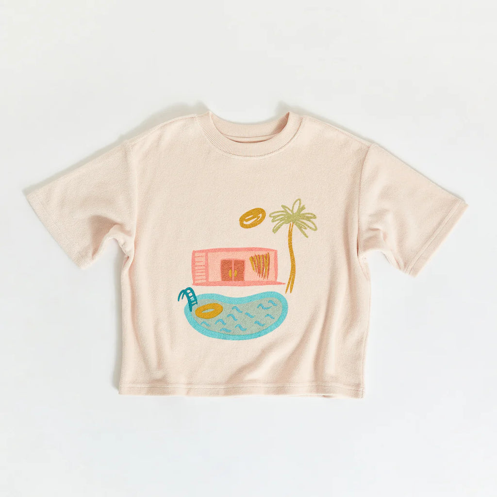 Pool House Mid Sleeve Tee Shell