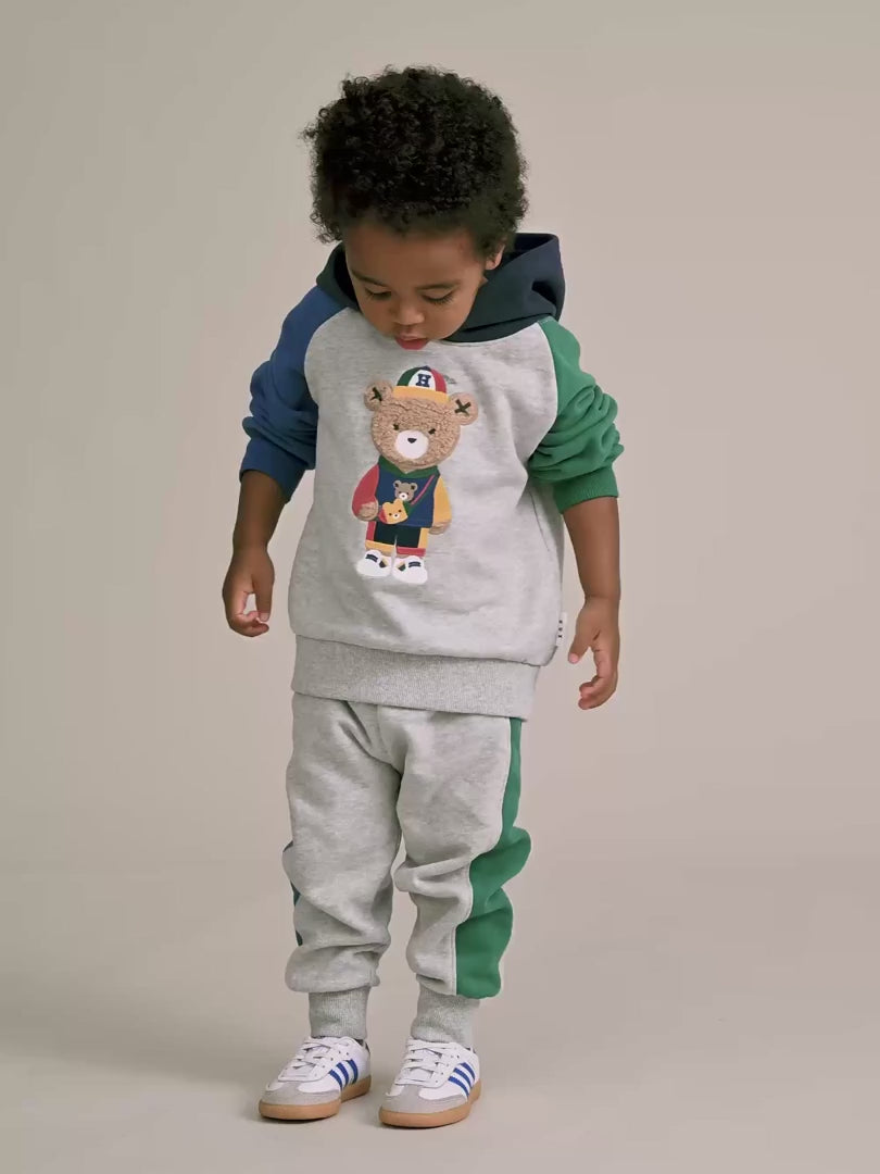 Colour Block Marle Splice Trackpant