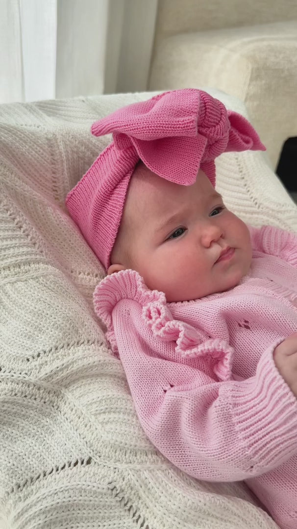 Oversized Top Knot Rosewater