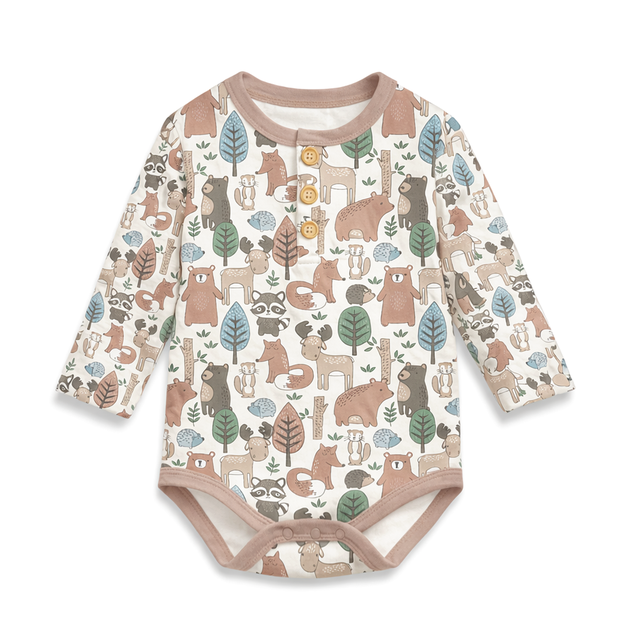 Noah Woodland Henley Onesie