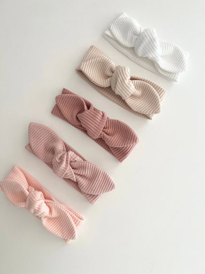 Ribbed Knotted Headbands - Assorted