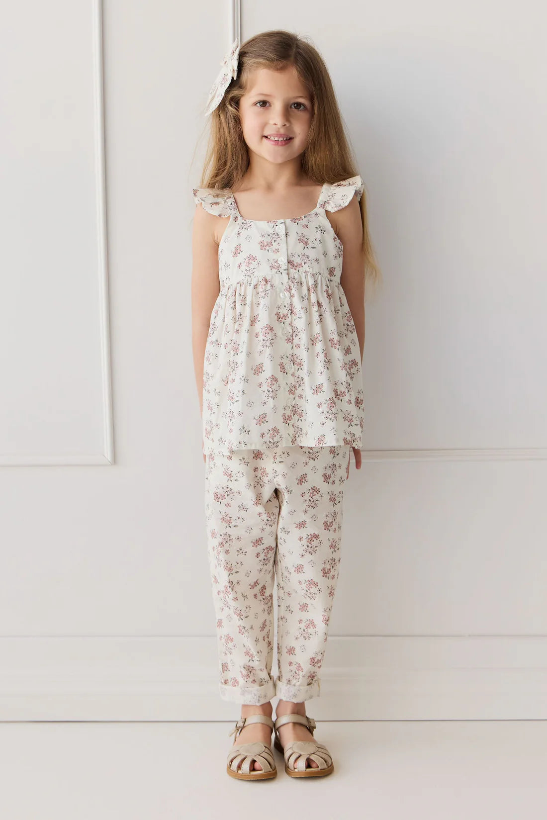 Organic Cotton Elodie Pant - Selena Blush