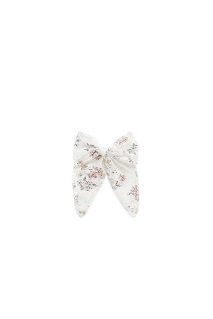 Organic Cotton Voile Bow - Selena Blush