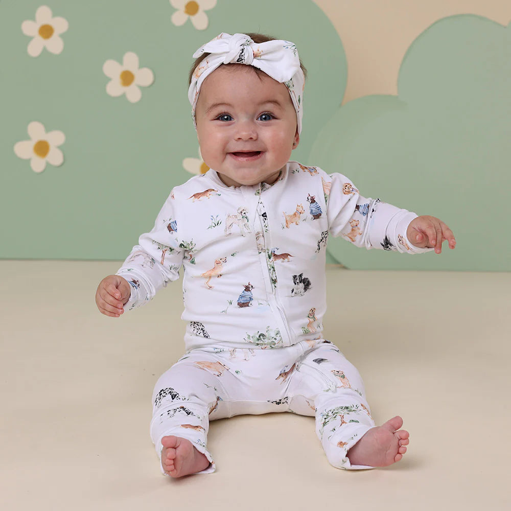 Dog Park Organic Snugglesuit Convertible Romper