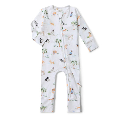 Dog Park Organic Snugglesuit Convertible Romper