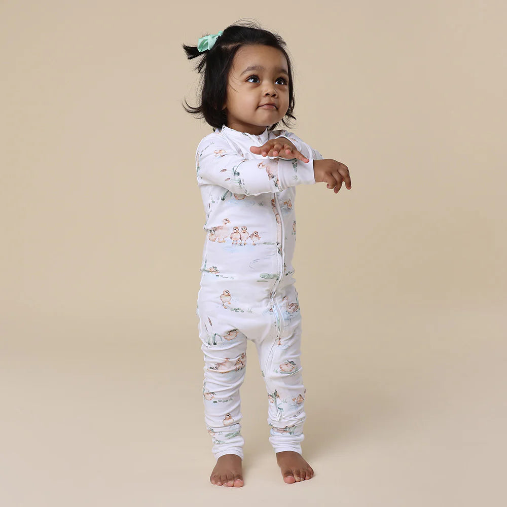 Duck Pond Organic Snugglesuit Convertible Romper