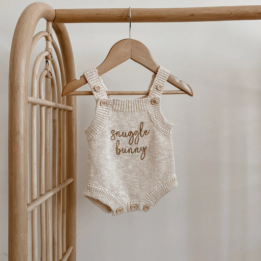 Snuggle Bunny Singlet Romper - Honey