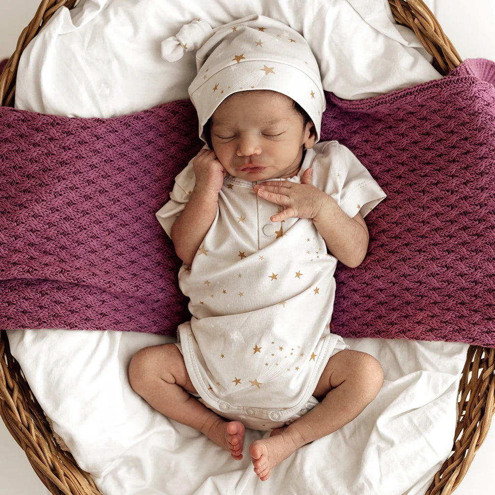 Stardust Short Sleeve Organic Bodysuit