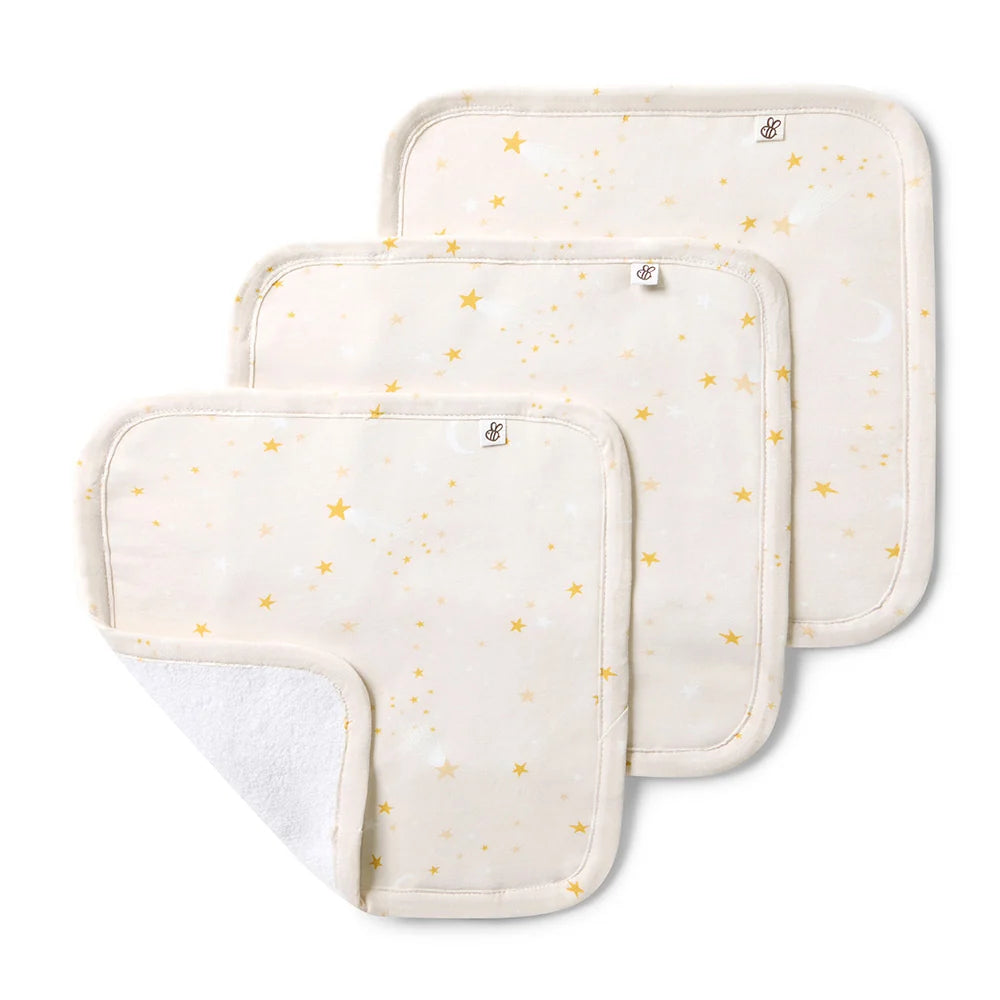Stardust Organic Wash Cloths - 3 Pack