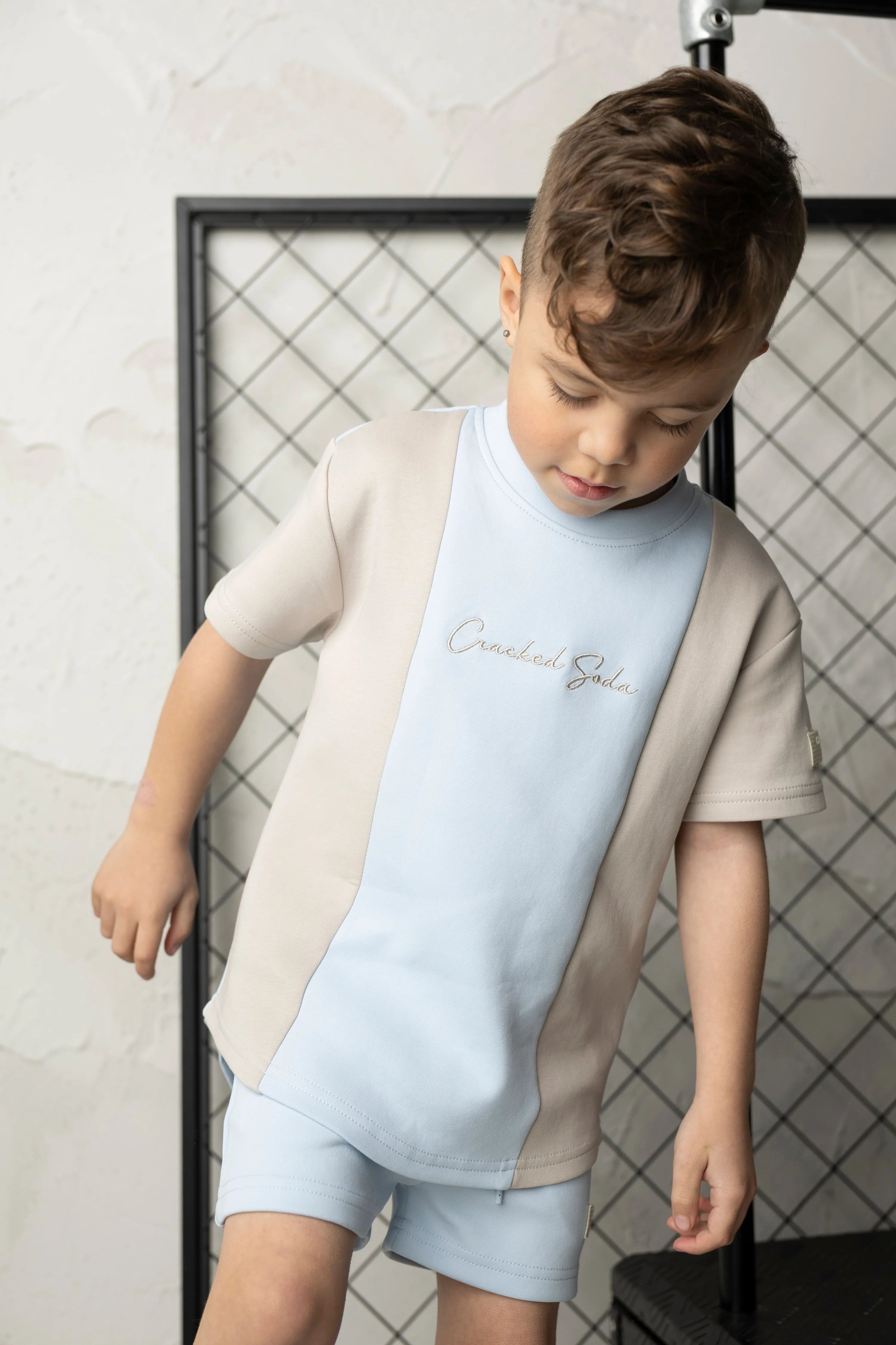 Storm Scoop Multi Tee - Blue/Pebble