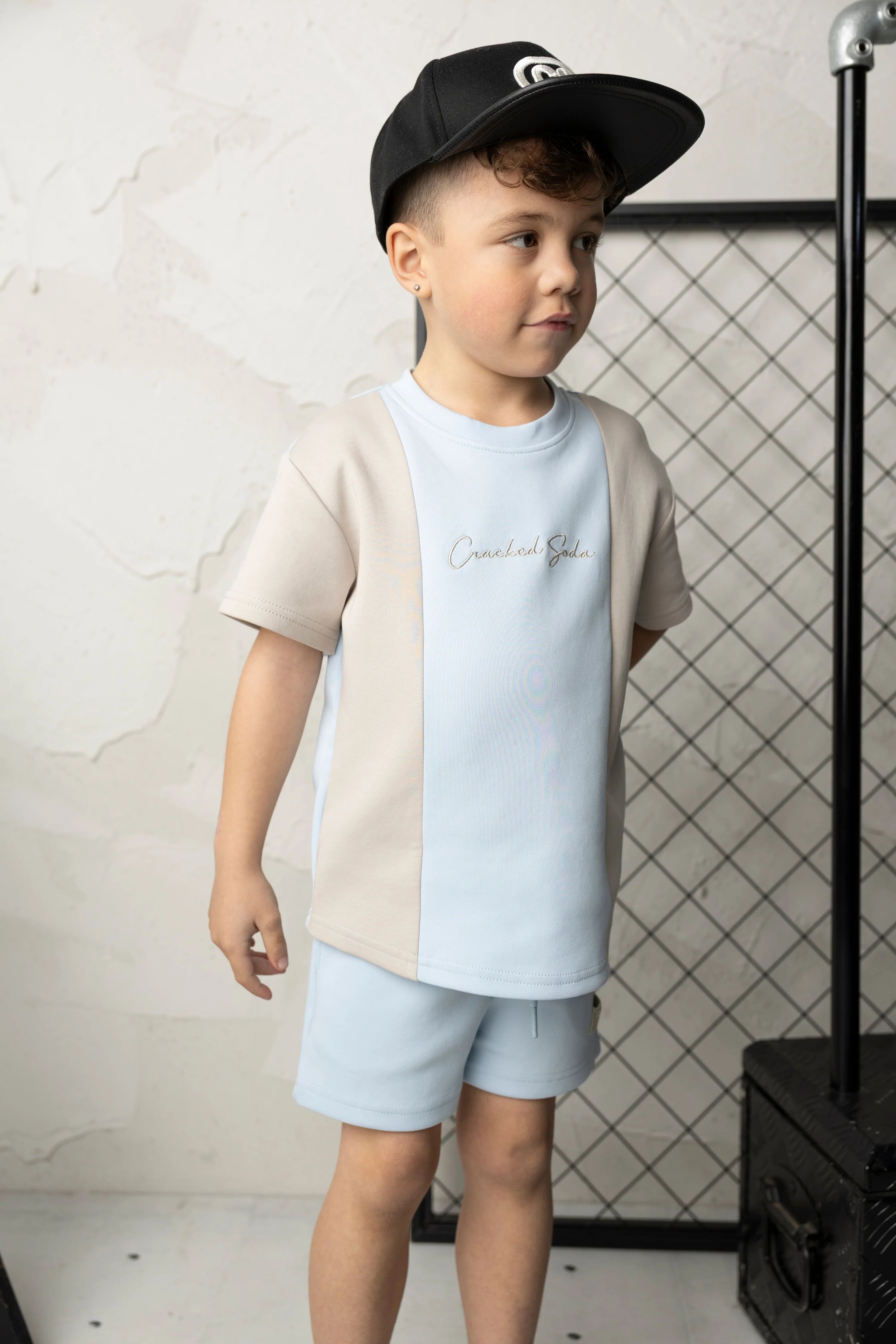 Storm Scoop Multi Tee - Blue/Pebble