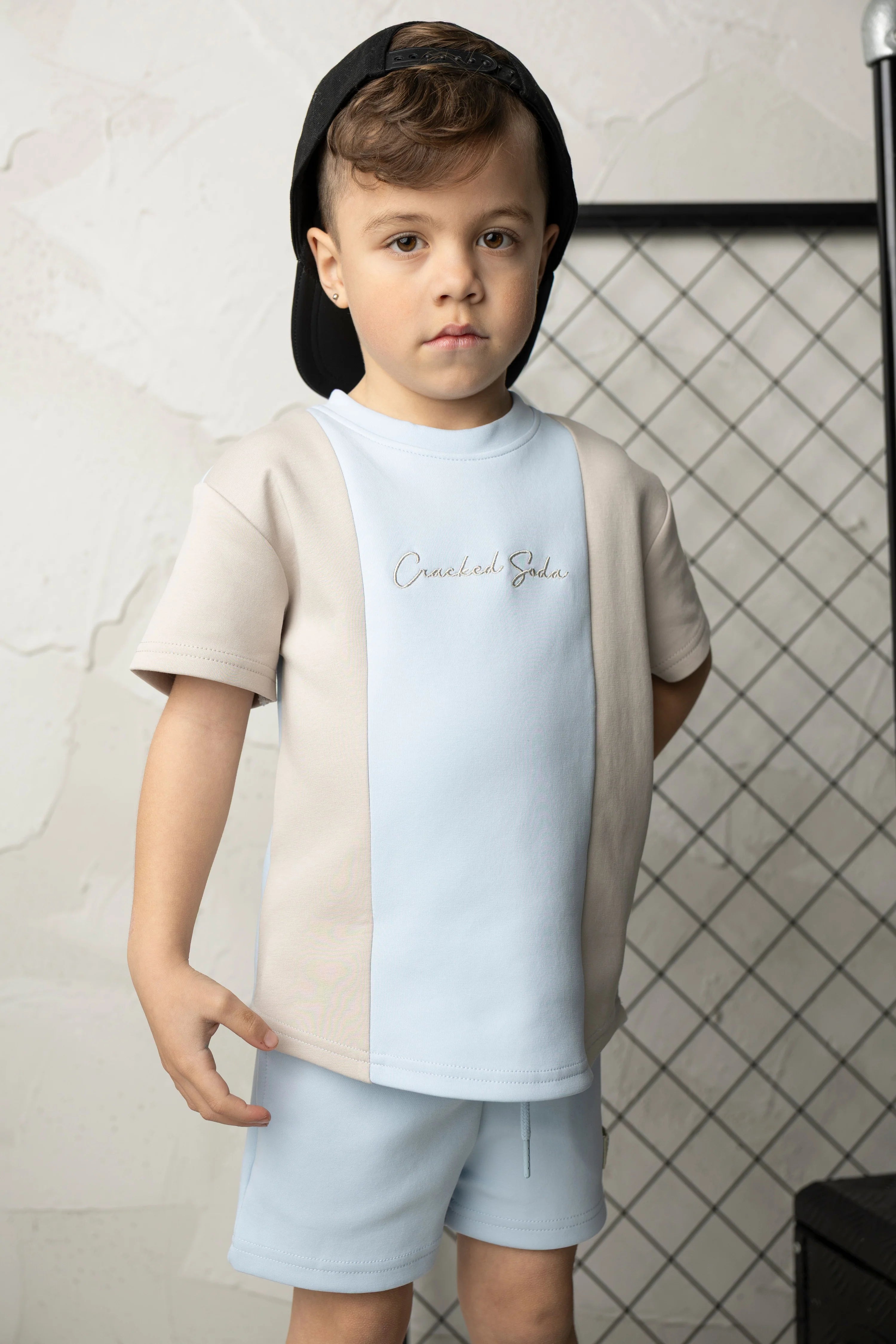 Storm Scoop Multi Tee - Blue/Pebble