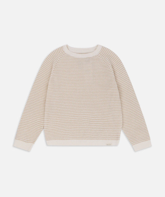 The Summit Raglan Knit Oat Marle