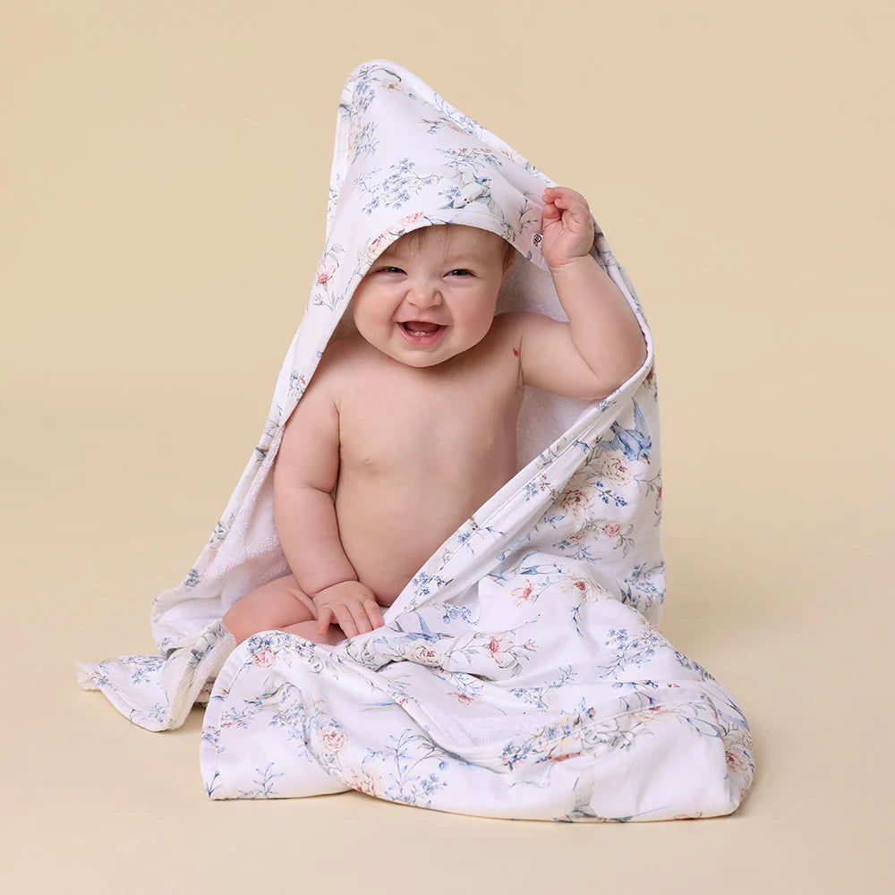 Sweet Swallows Organic Hooded Baby Towel