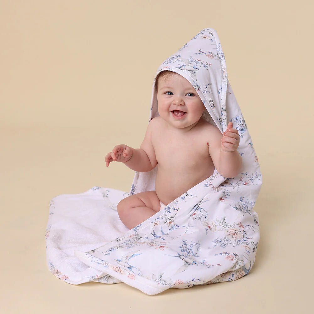 Sweet Swallows Organic Hooded Baby Towel