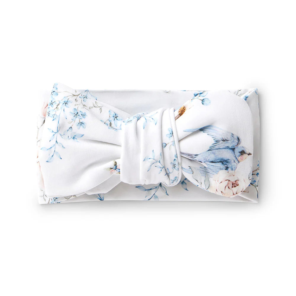 Sweet Swallows Organic Oversized Bow