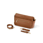 Multitasker Pram Caddy - Chestnut Brown Vegan Leather