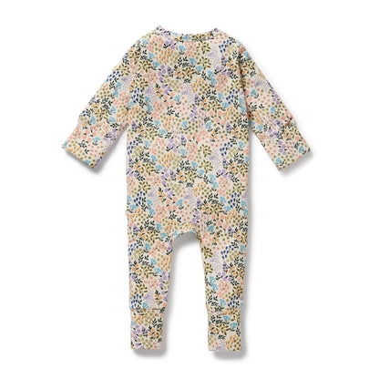 Tiny Bloom Organic Zipsuit