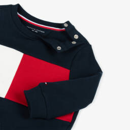 Colourblock Sweatshirt - Dark Night Navy