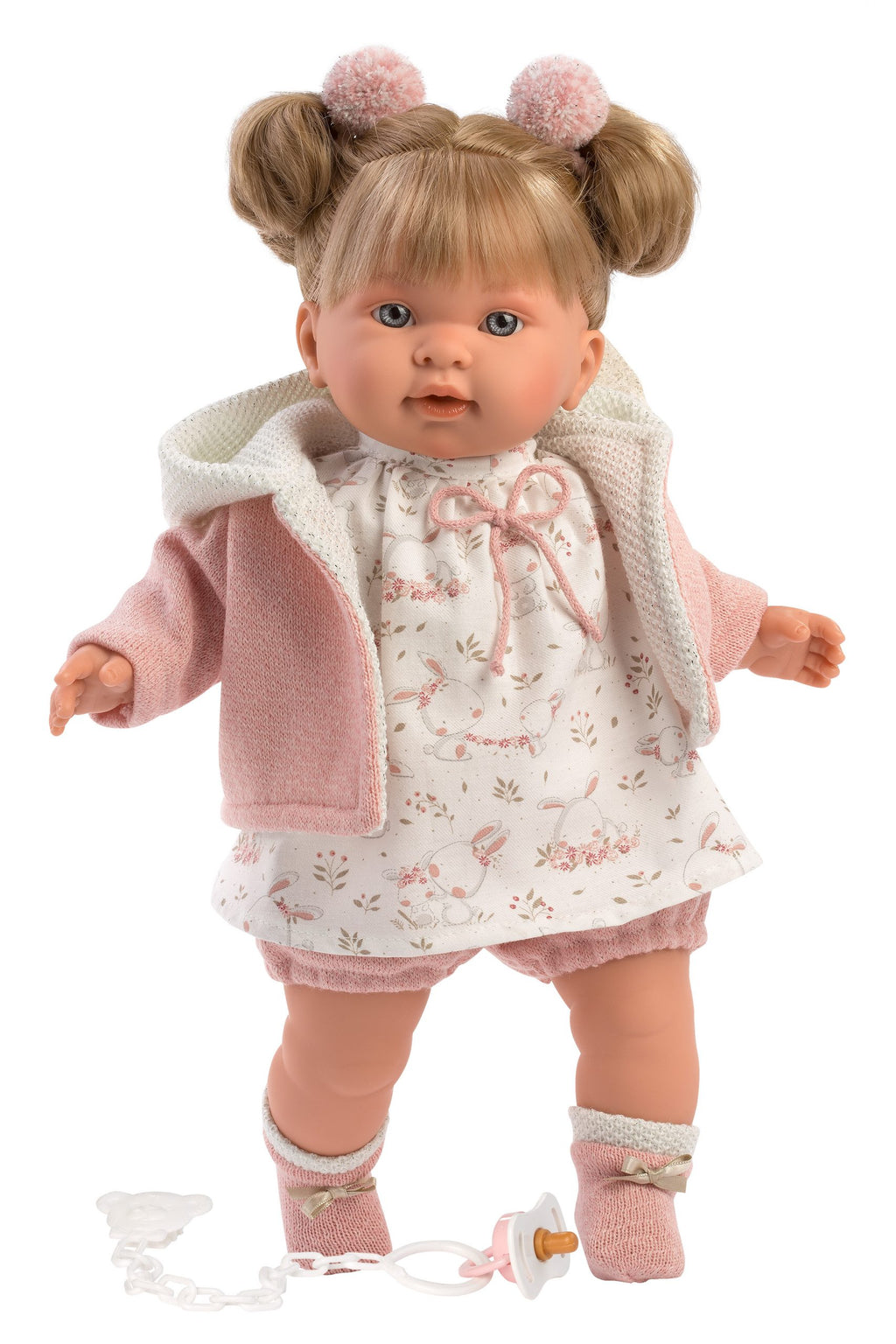 Llorens Doll Outfit Pink Top Bunnies