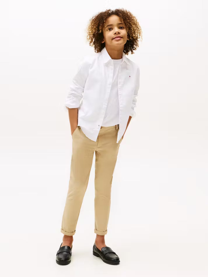 Stretch Oxford Shirt - White