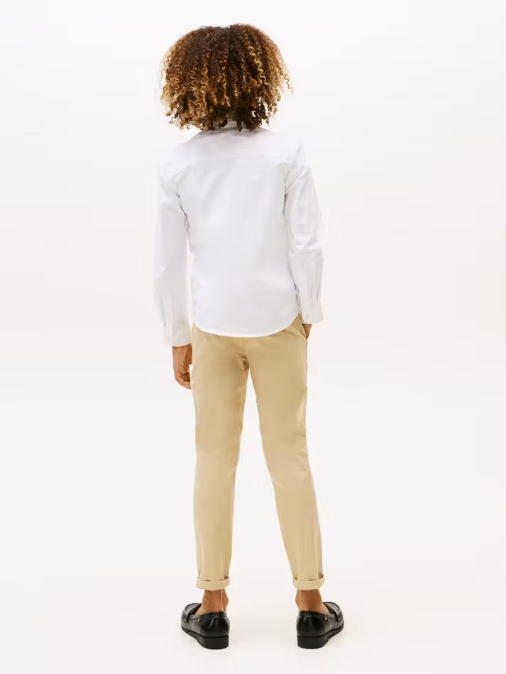 Stretch Oxford Shirt - White