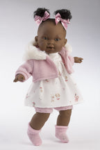 Llorens Doll Outfit White Dress Pink Jacket