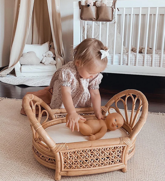 Rattan Dolls Bed